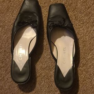 Chanel Mules 1 inch square toe